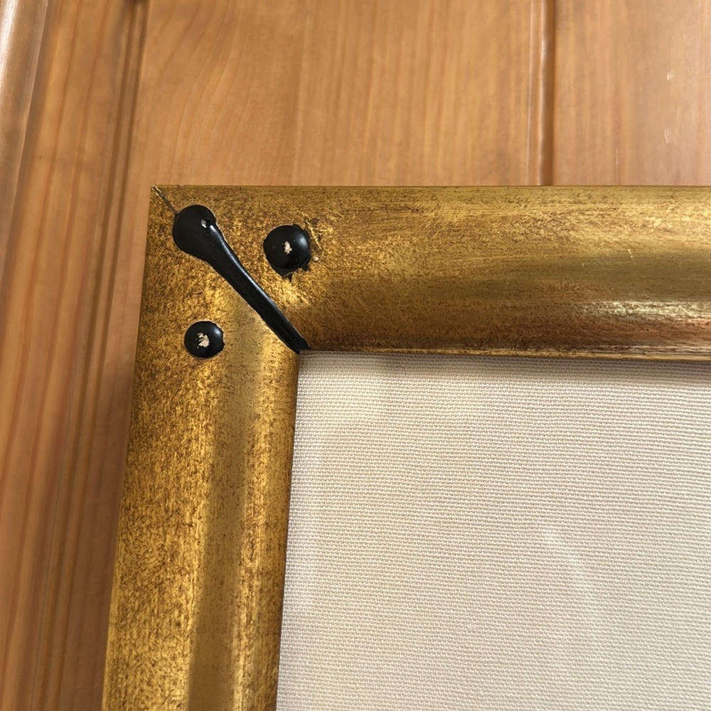 Framed Art Print with Gold Leaf Frame - Picture 3 of 4